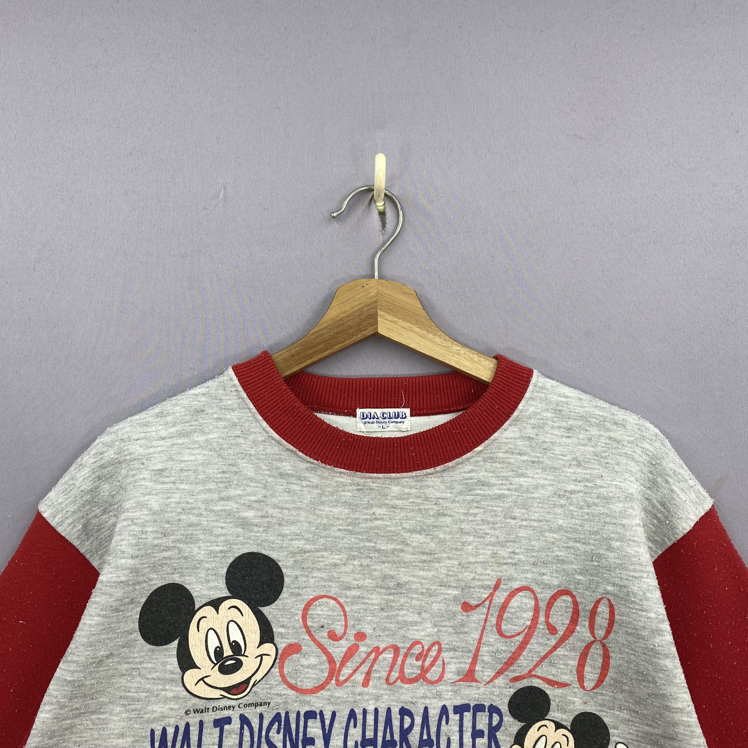 Disney Vintage 80s Mickey Mouse Sweater Walt Disney Sweatshirt Size US L / EU 52-54 / 3 - 3 Thumbnail