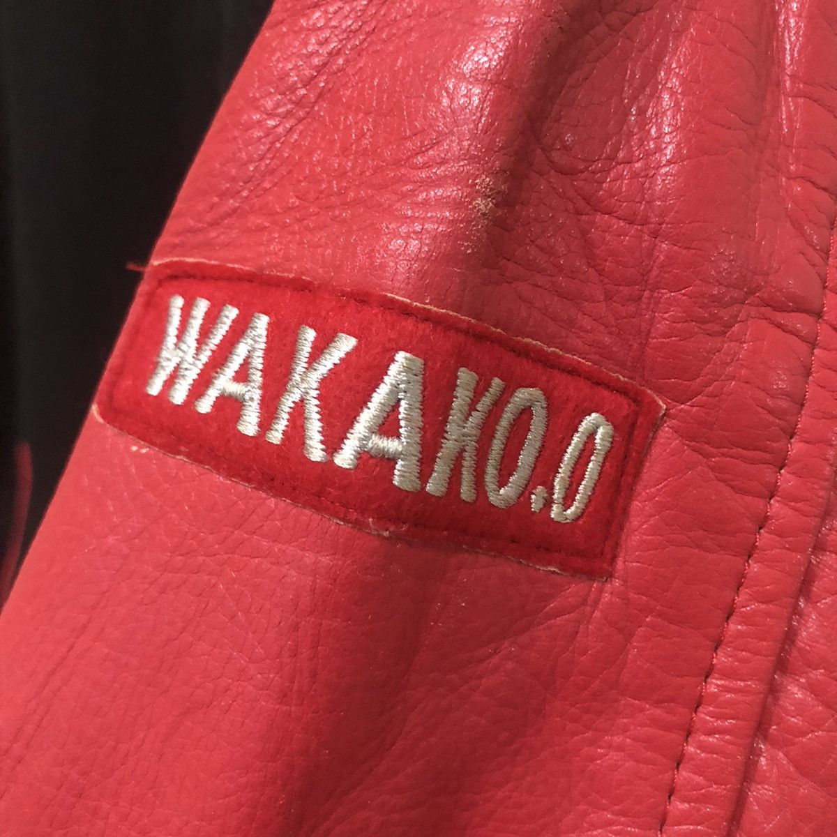 Racing Spirit Team AWV Varsity Leather Sleeve Button Jacket