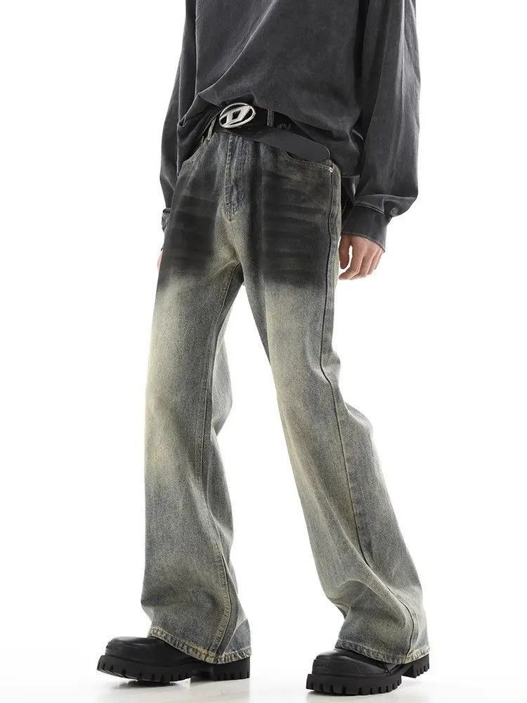 Japanese Brand Retro loose straight leg micro flared jeans Size US 30 / EU 46 - 5 Thumbnail
