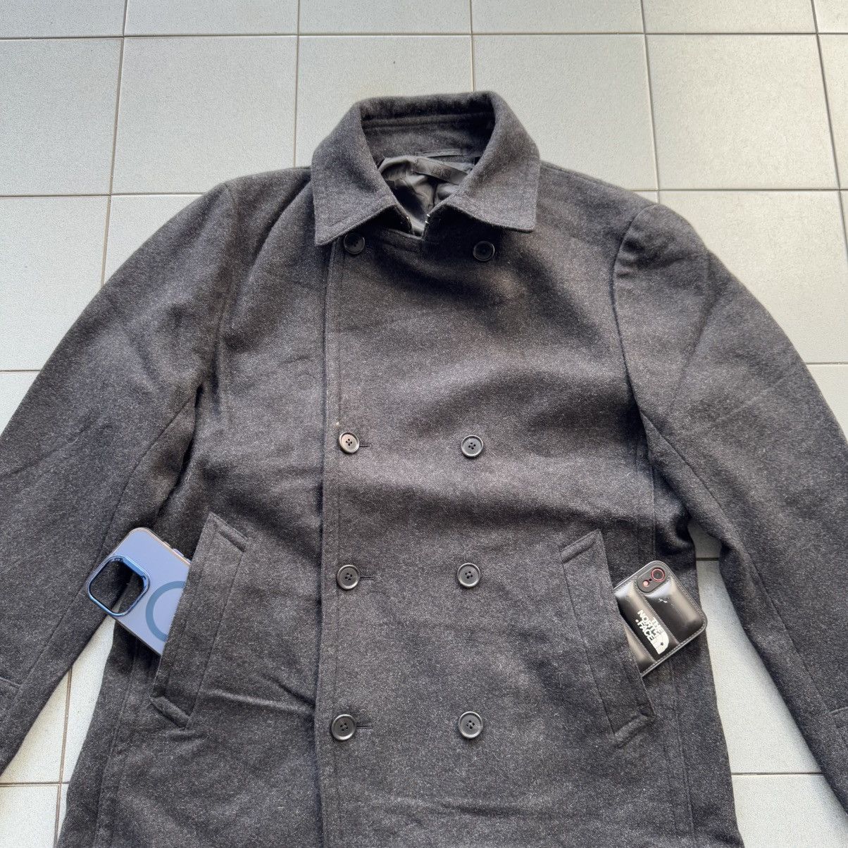 GU × Uniqlo Uniqlo Double Breasted Wool Coat Jacket Size US XL / EU 56 / 4 - 6 Thumbnail
