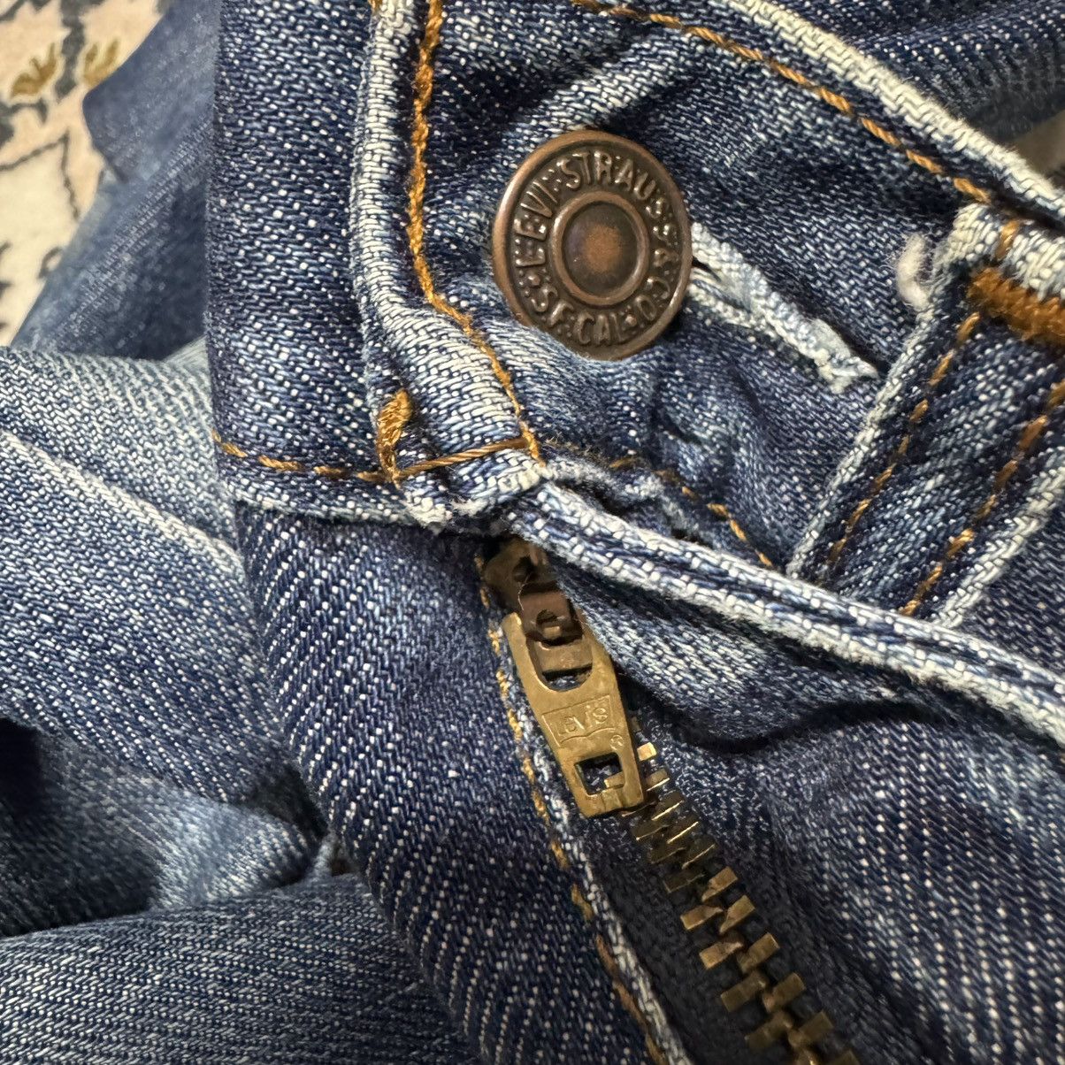 Levi's Vintage Levis 517 Flare Jeans Distressed Hedi Slimane Style Size US 27 - 19 Thumbnail