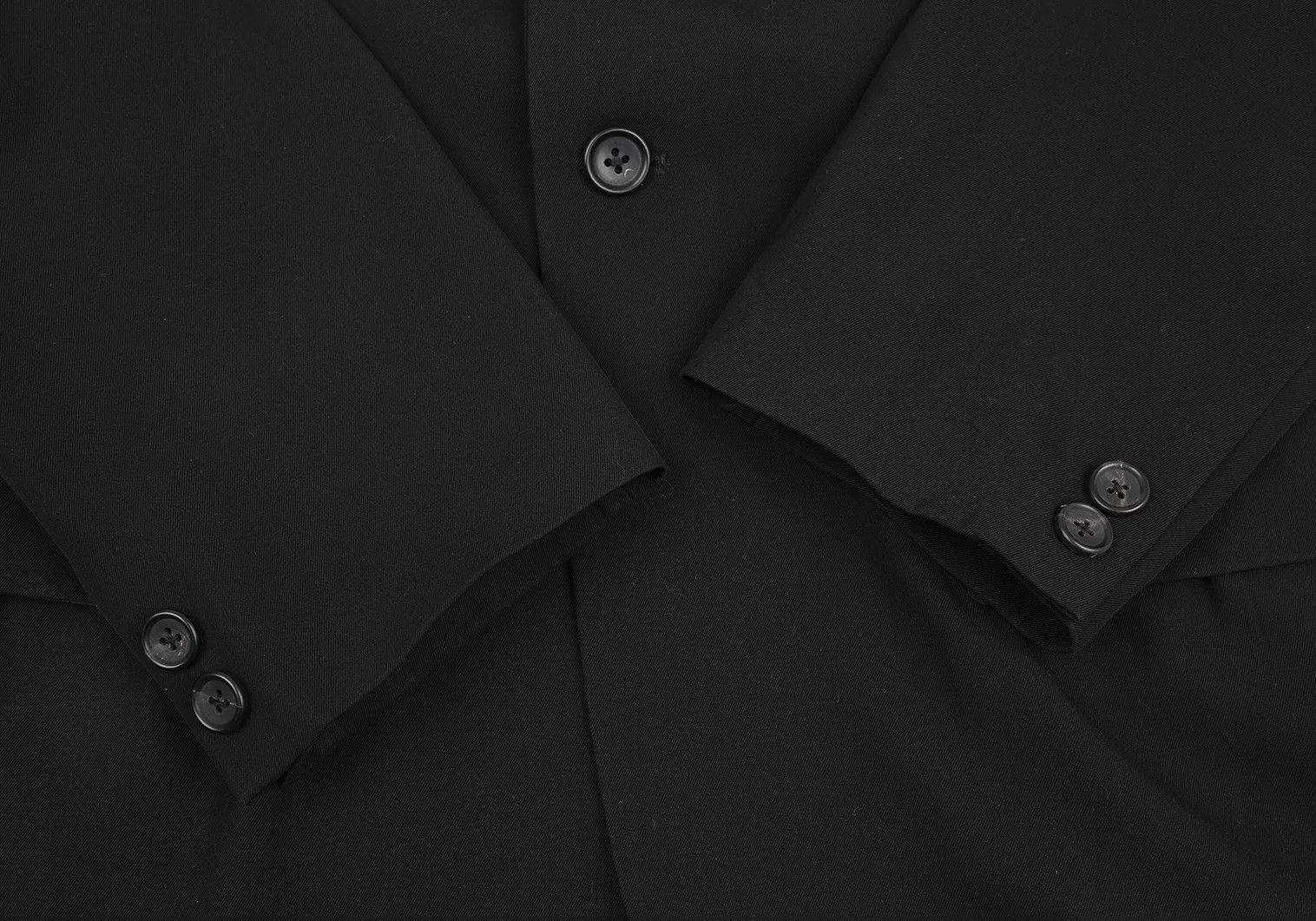 Yohji Yamamoto Yohji Yamamoto Wool Gabardine Jacket Black M Size US M / EU 48-50 / 2 - 5 Thumbnail