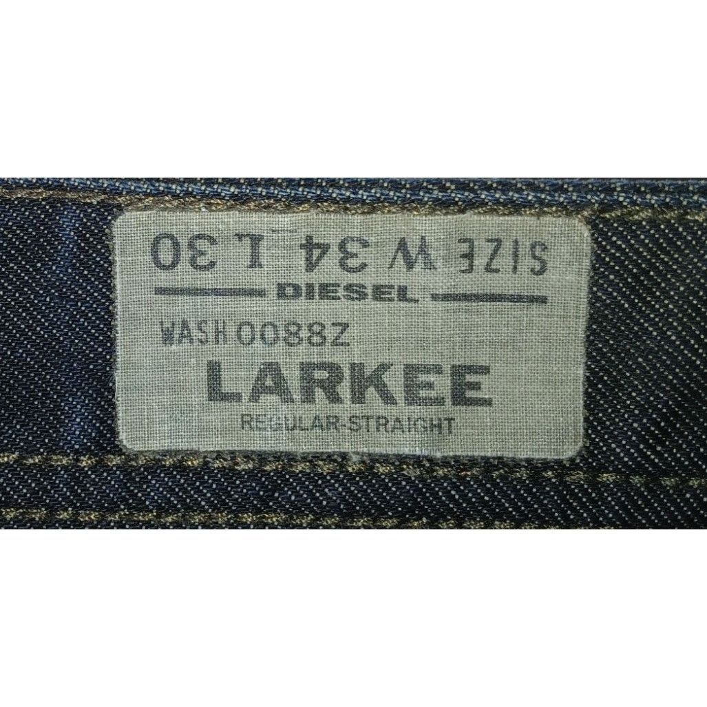 Diesel Diesel Larkee Regular Straight Jeans Size 34 X 30 Dark Wash Size US 34 / EU 50 - 5 Thumbnail