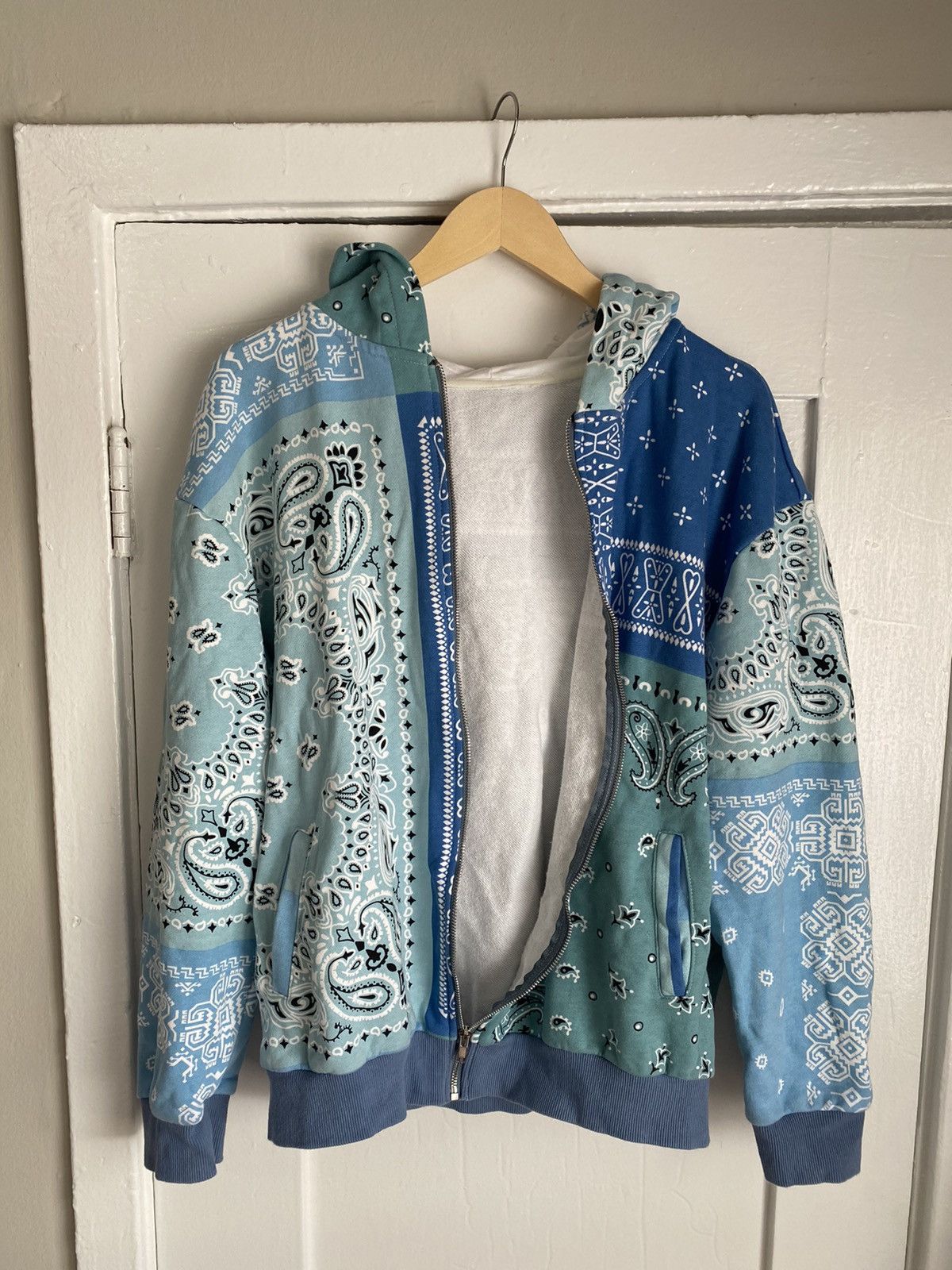 Designer shady attire blue bandana zip hoodie Size US L / EU 52-54 / 3 - 2 Thumbnail
