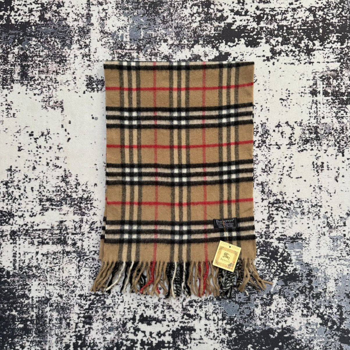 Burberry × Vintage Burberry London Striped Pattern Long Scarf