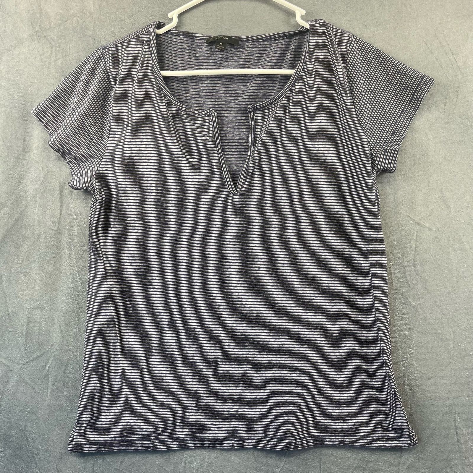 J.Crew Preppy J. Crew Fitted Shirt Horizontal Matrix Lines Medium Size M / US 6-8 / IT 42-44 - 1 Thumbnail