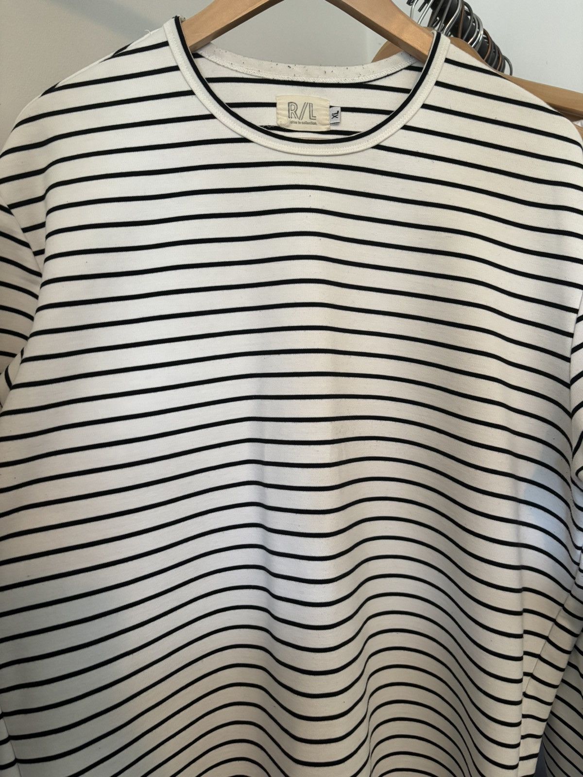 Richie Le Collection White Longsleeve Stripped Shirt Size US XL / EU 56 / 4 - 2 Thumbnail