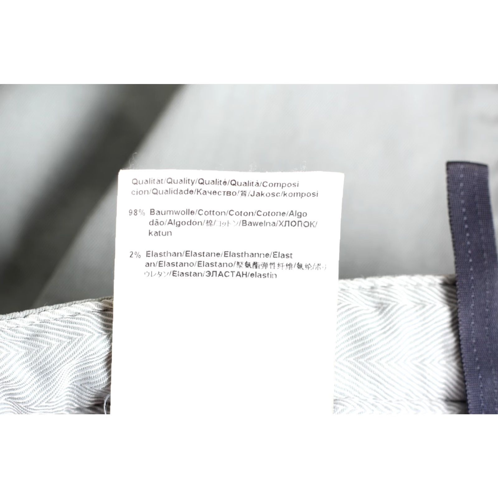 Hugo Boss HUGO BOSS Slim Chino Pants Trousers Men Size 50 34R / L30" Grey Cotton Elastane Stretch Casual VINTAGE? Size US 34 / EU 50 - 7 Thumbnail