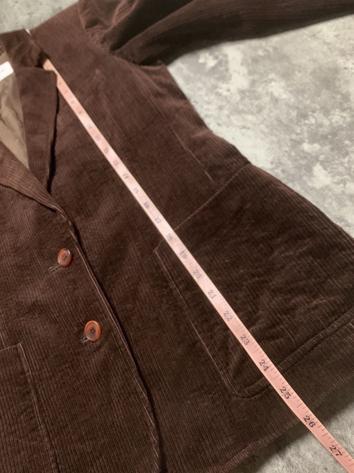Yves Saint Laurent VINTAGE 90s YVES SAINT LAURENT PARIS BROWN CORDUROY BLAZER Size M / US 6-8 / IT 42-44 - 11 Thumbnail