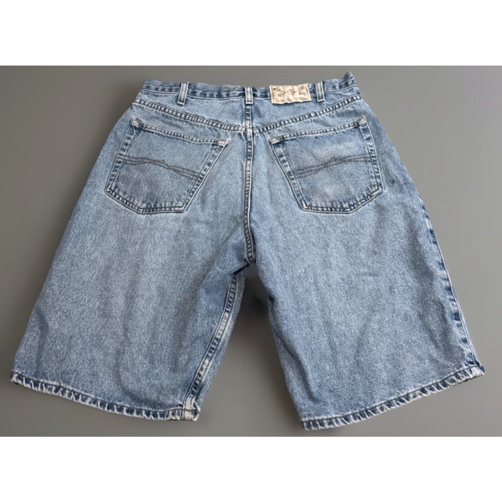 Bugle Boy VINTAGE Bugle Boy Denim Bermuda Shorts 32 Distressed Men 90s Blue Skater Cyper Grunge 765 Size US 32 / EU 48 - 2 Thumbnail
