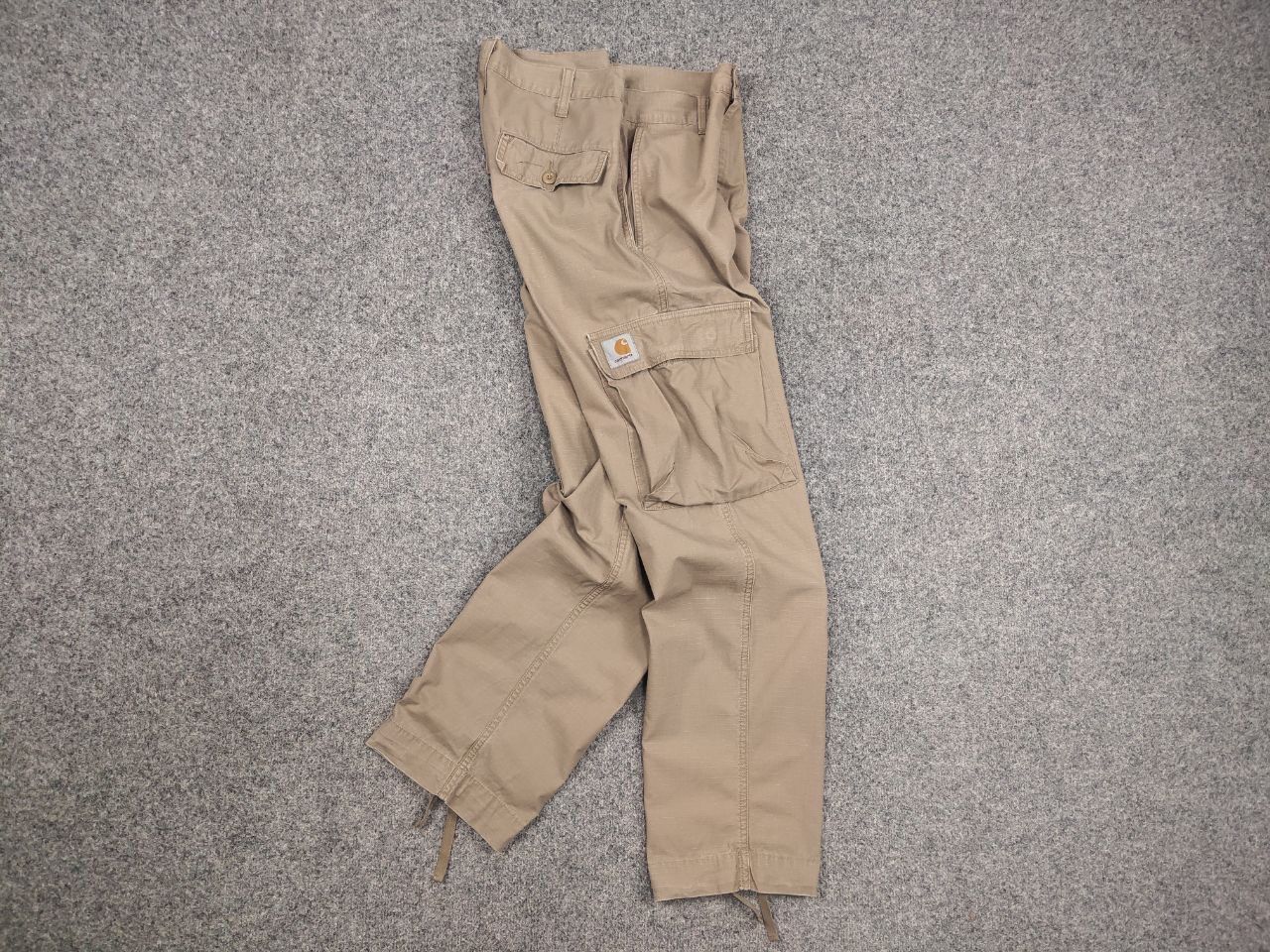 Carhartt Vintage Carhartt Wip Regular Lear Beige Cargo Pants Size US 30 / EU 46 - 11 Thumbnail