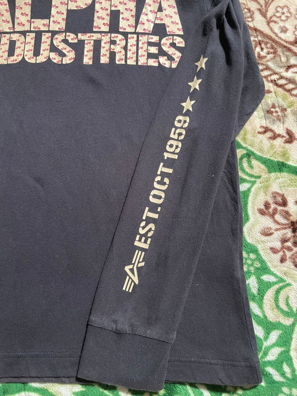 Vintage free postage K7-07 military Alpha Industries Sweatshirt Size US L / EU 52-54 / 3 - 2 Thumbnail
