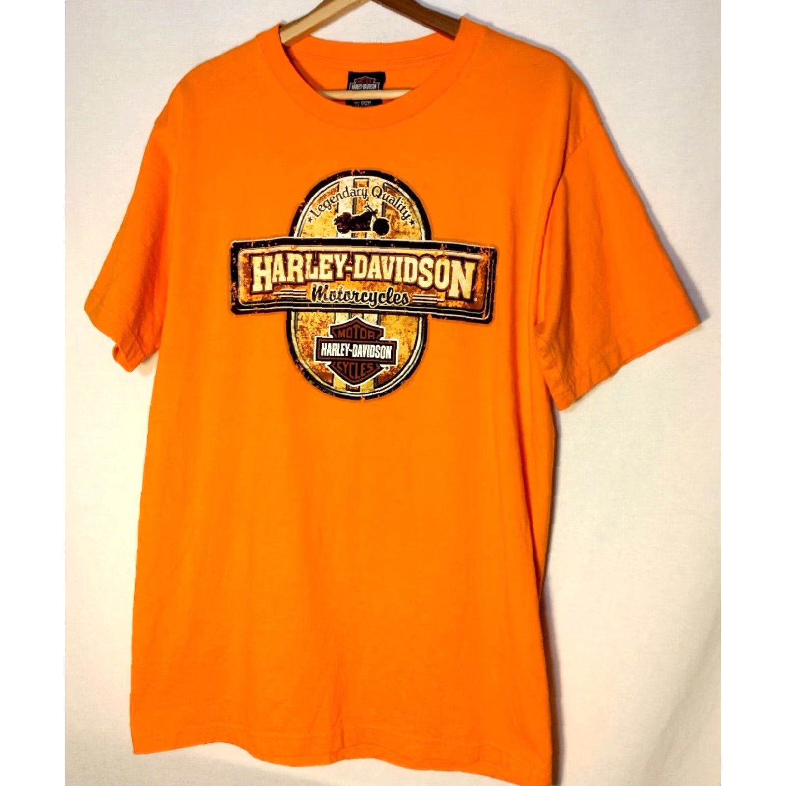 Harley Davidson VINTAGE Cox's Harley-Davidson Shirt Men L Orange Rock Hill SC Moto Harley T-Shirt Rock Hill South Carolina Biker Mens Size US L / EU 52-54 / 3 - 3 Thumbnail
