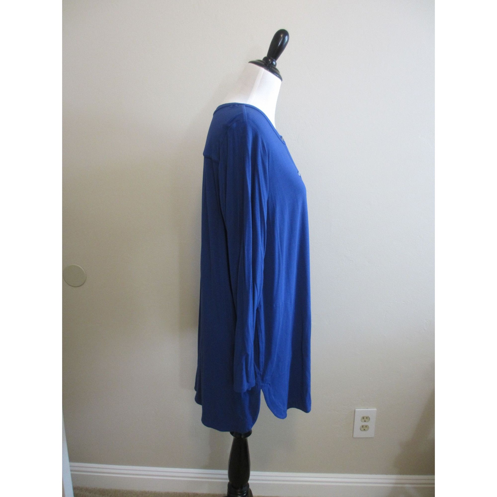 Other J.JILL WEARABLE COLLECTION BLUE LONG SLEEVED BUTTON DOWN BLO Size XL / US 12-14 / IT 48-50 - 3 Thumbnail