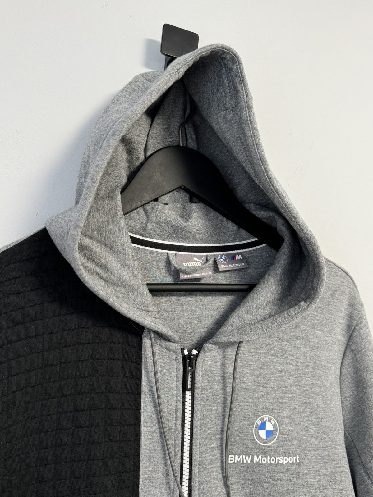 PUMA Men's BMW L Motorsport Full-Zip Hoodie GRAY