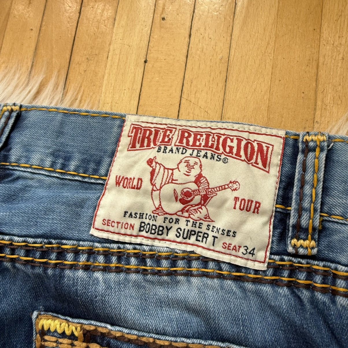 True Religion 📌 Crazy True Religion Billy T Chief Keef style Vintage jeans Size US 36 / EU 52 - 5 Thumbnail