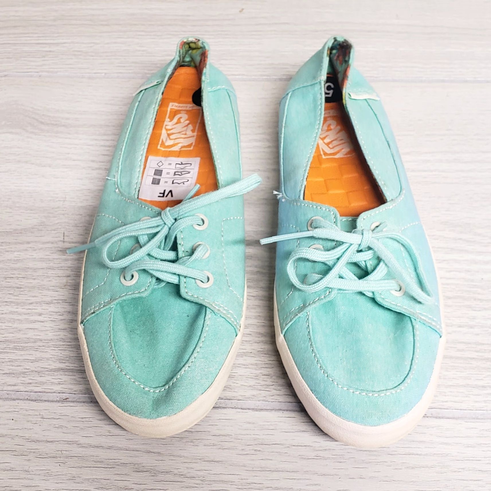 Vans VANS Tazie Light Blue White Sneakers Beach Spring Vibes Adult Women's Size 5 Size US 5 / IT 35 - 3 Thumbnail