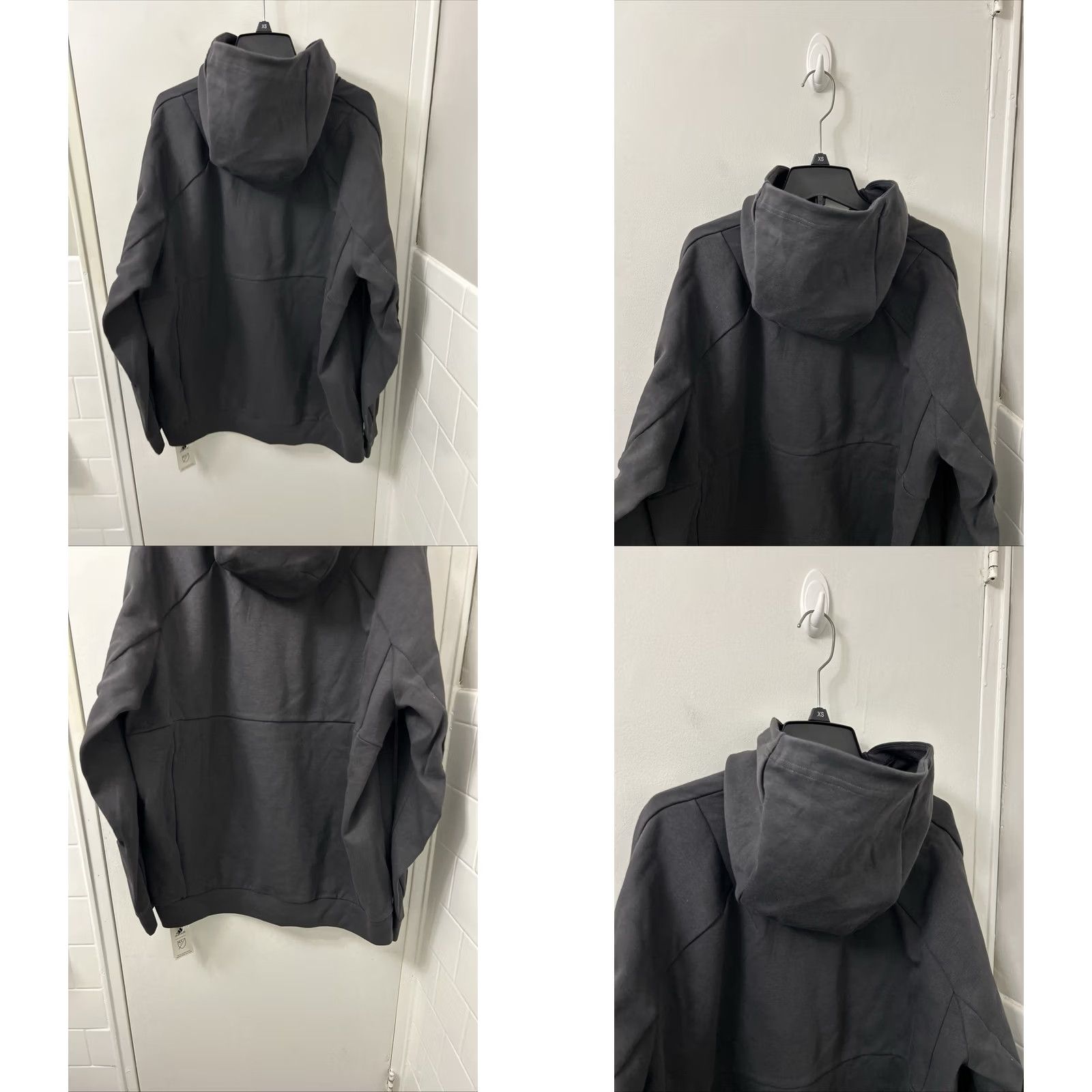 Adidas Adidas Hoodie Unisex Adults L Black Pullover Pocket Sweatshirt Logo NWT L/S 90 MSRP Size US L / EU 52-54 / 3 - 8 Thumbnail