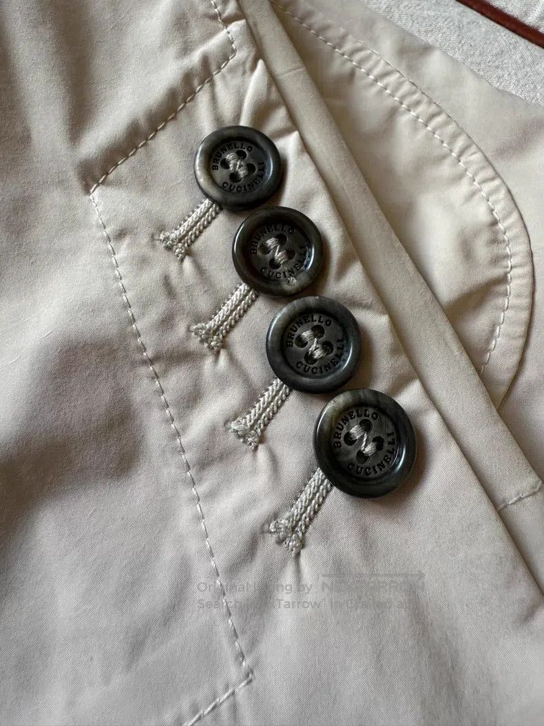 Brunello Cucinelli Brunello Cucinelli 24 Spring-Summer Tech Fabric Blazer Jac Size US M / EU 48-50 / 2 - 4 Thumbnail