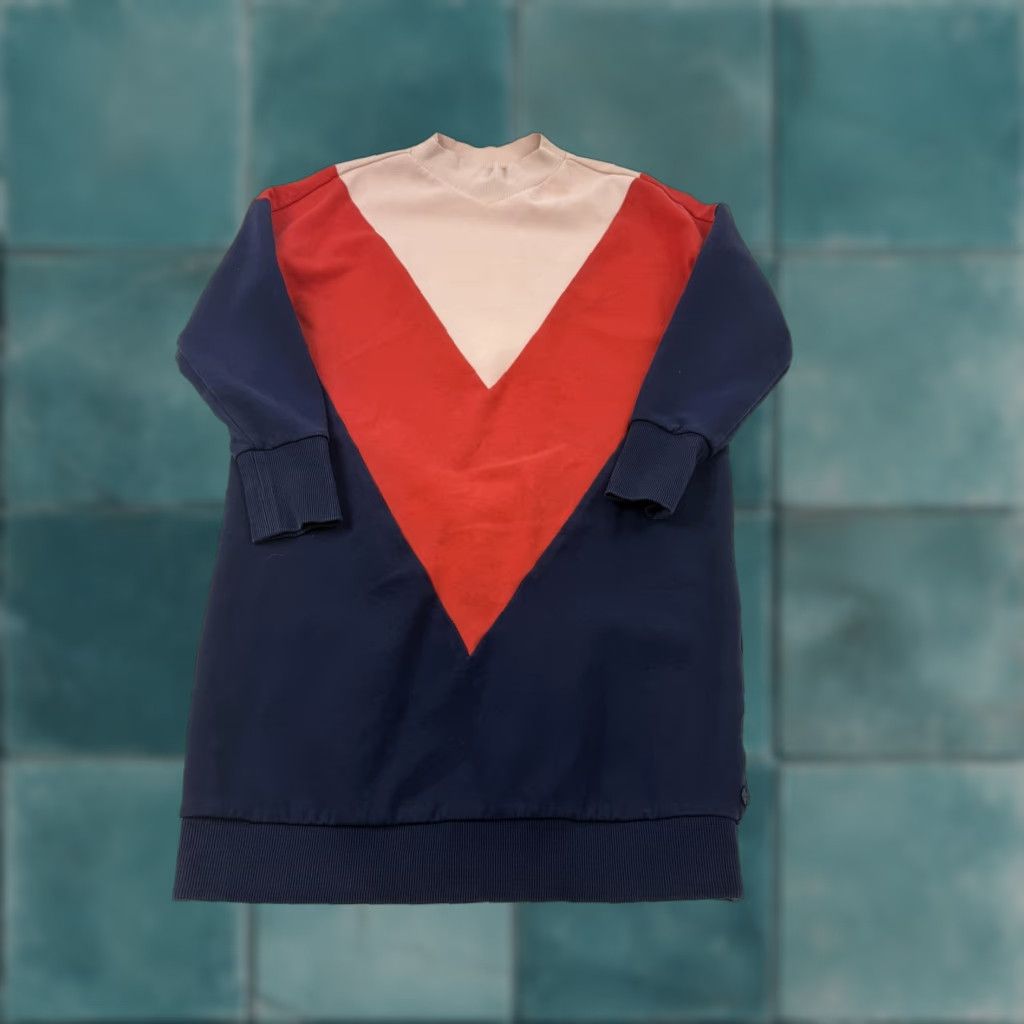 Scotch & Soda Scotch & Soda Dress Womens Small Colorblock Mock Neck Long Sleeve Sweatshirt Shift Casual Knits Multicolor Womens Small Pullover Size S / US 4 / IT 40 - 1 Thumbnail