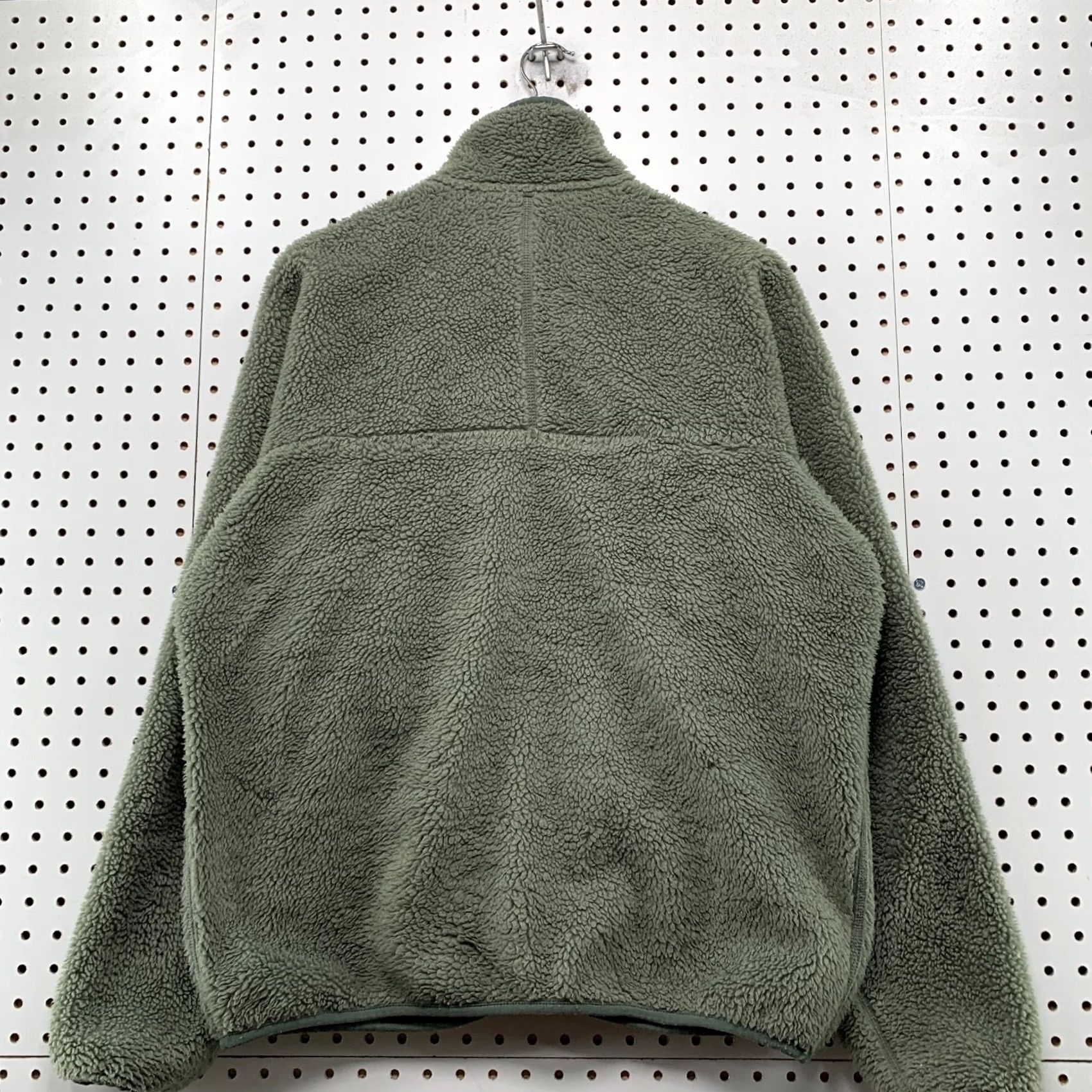 Patagonia VINTAGE Patagonia Synchilla Sherpa Jacket Mens M Army Olive Green Deep Pile Synchilla Size US M / EU 48-50 / 2 - 2 Thumbnail