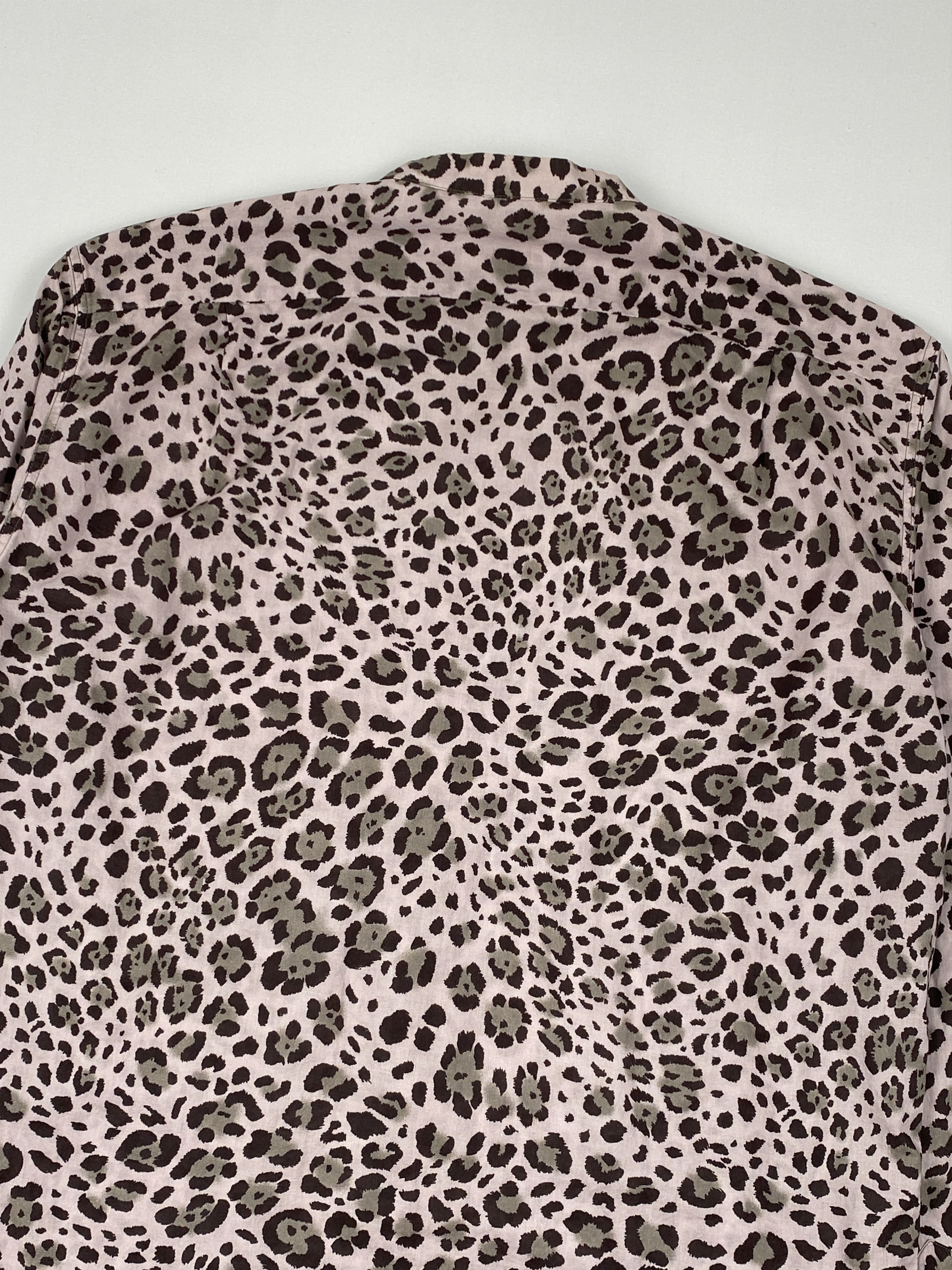 Dries Van Noten Leopard Print Long Sleeve Polo Size US M / EU 48-50 / 2 - 10 Thumbnail