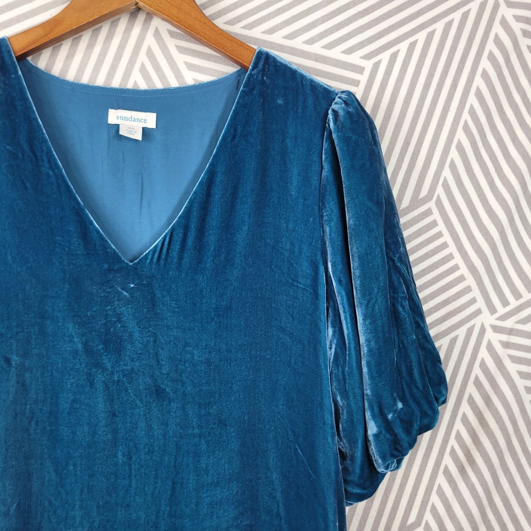 blue velvet swing dress Justine Velvet Swing Dress – Blue Gardenia Boutique main image 1