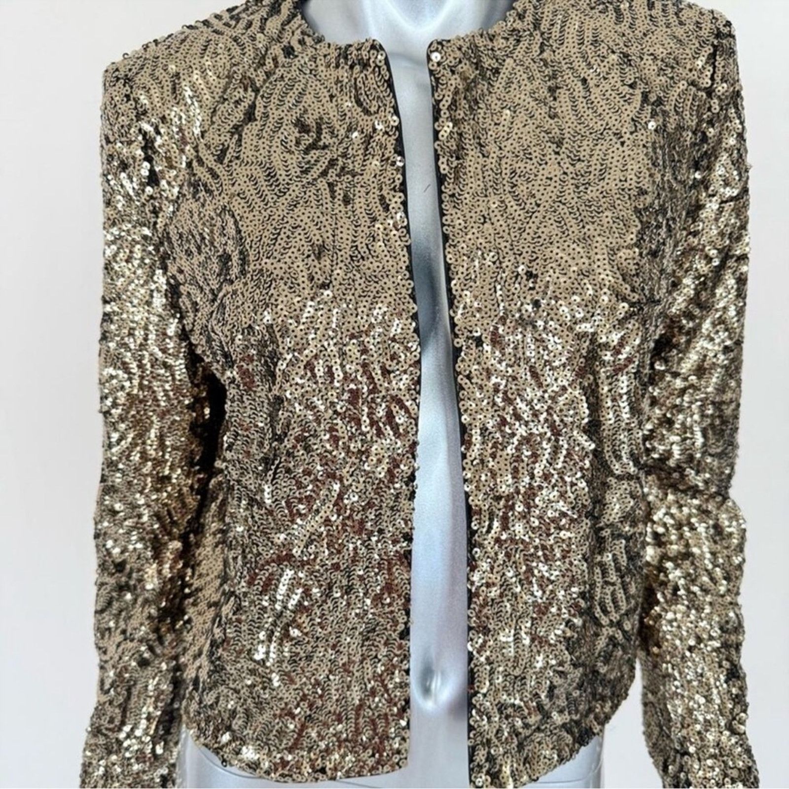 The Kooples NWT! The Kooples Gold Blazer with Metallic Finish, Size 2 Size M / US 6-8 / IT 42-44 - 4 Thumbnail