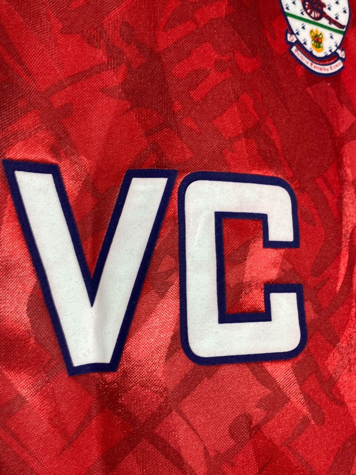 Other Vintage Arsenal London JVC Score Draw Jersey Football Shirt Size US L / EU 52-54 / 3 - 5 Thumbnail