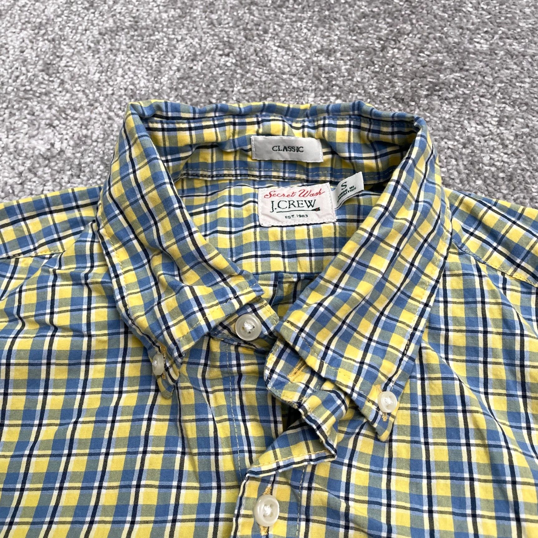 J.Crew J.CREW Shirt Mens Small Multicolor Plaid Long Sleeve Button-Down Classic Fit Casual Shirts Size US S / EU 44-46 / 1 - 3 Thumbnail