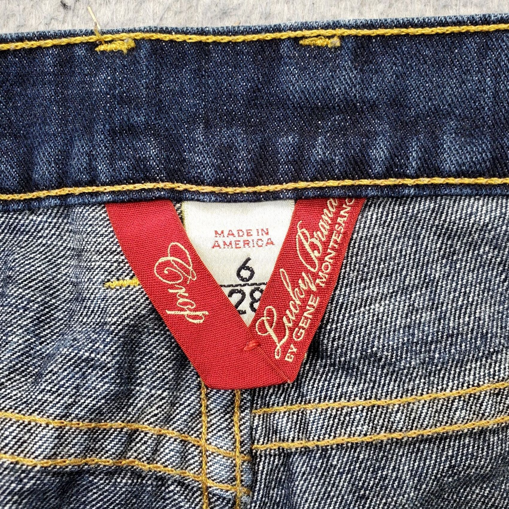 Lucky Brand Lucky Brand Boyfriend Crop Jeans Womens Size 6 Blue Denim Distressed Straight Leg Jeans Size 28" / US 6 / IT 42 - 7 Thumbnail