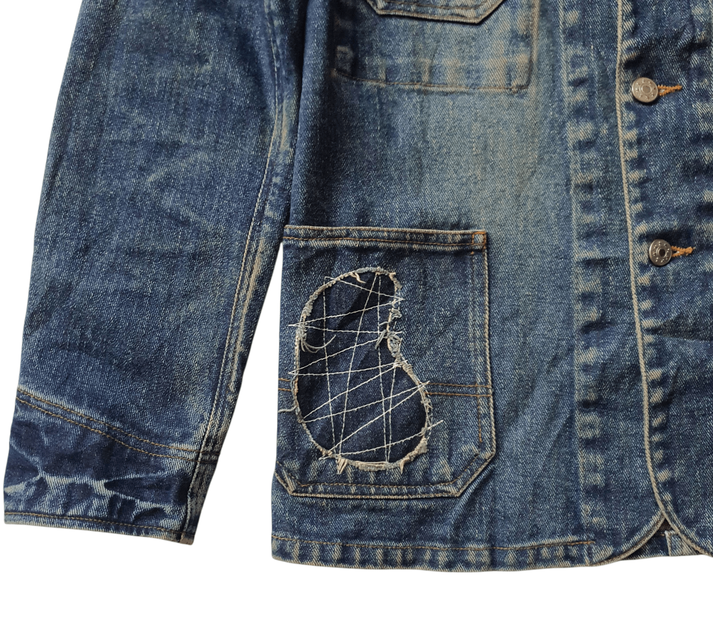 Other Vintage Denim Work Patches Boro Sashiko Jacket size Size US XS / EU 42 / 0 - 4 Thumbnail