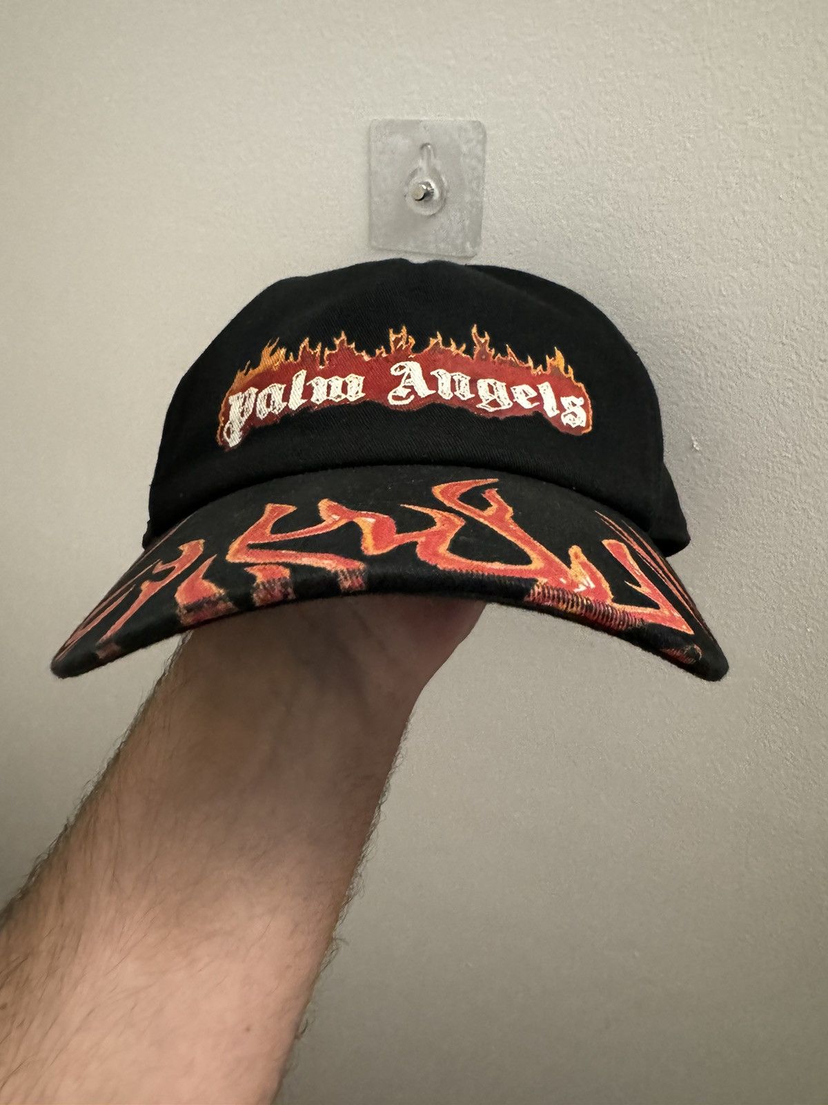 Palm Angels Palm Angels Burning Logo Flame baseball Cap Size ONE SIZE - 3 Thumbnail
