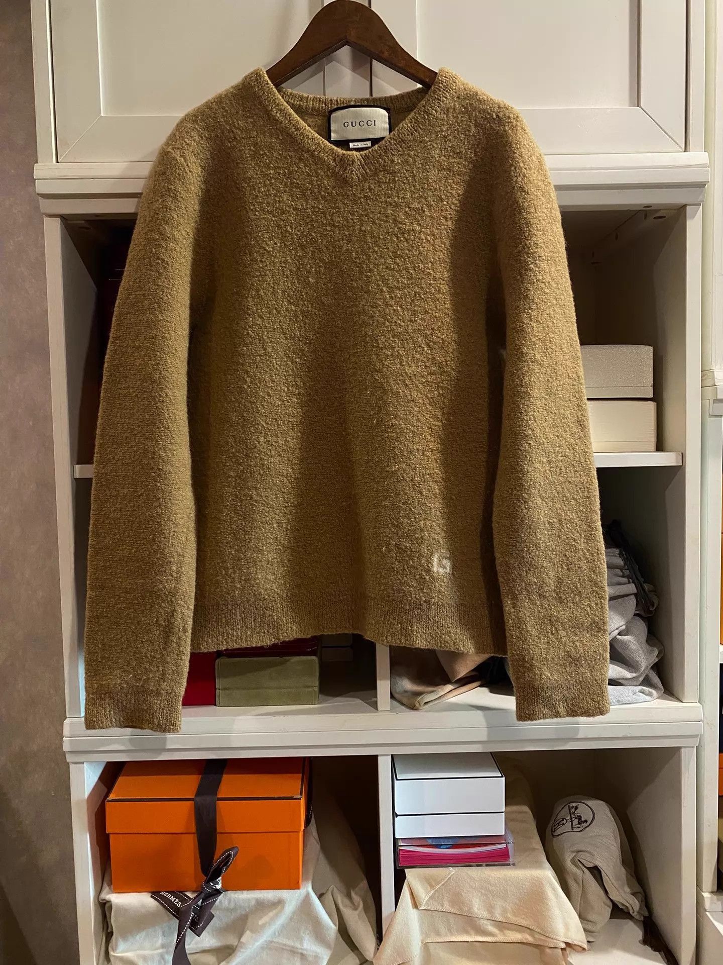 Gucci Beige Long Sleeve Knit Sweater Size US M / EU 48-50 / 2 - 1 Thumbnail