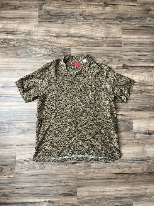 Supreme Supreme Leopard Silk S/S Shirt | Grailed