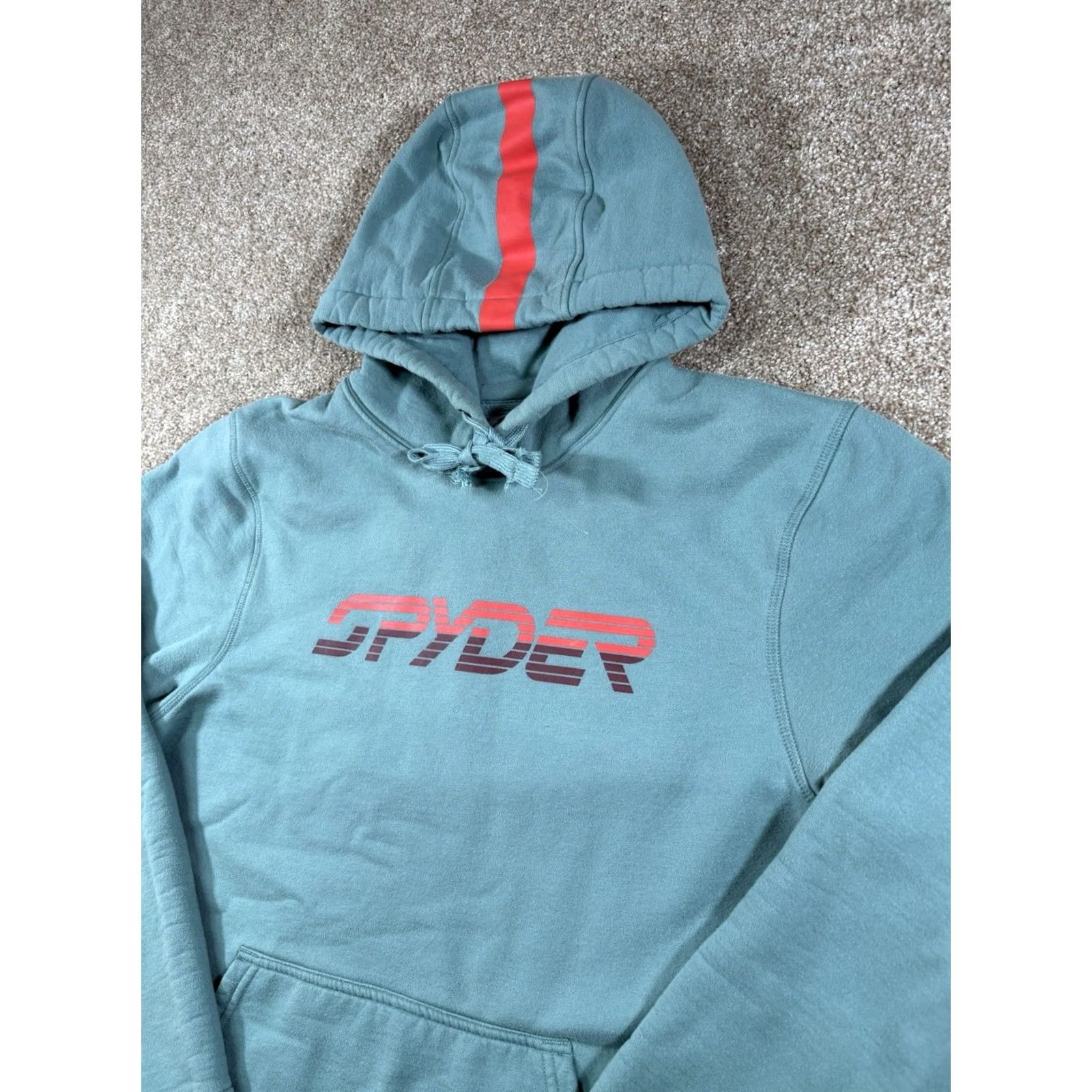 Spyder Spyder Active Hooded Sweatshirt Blue Striped Long Sleeve Men’s Size Medium Size US M / EU 48-50 / 2 - 2 Thumbnail