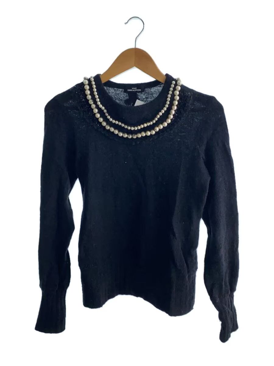 Bead Necklace Wool Knit Sweater