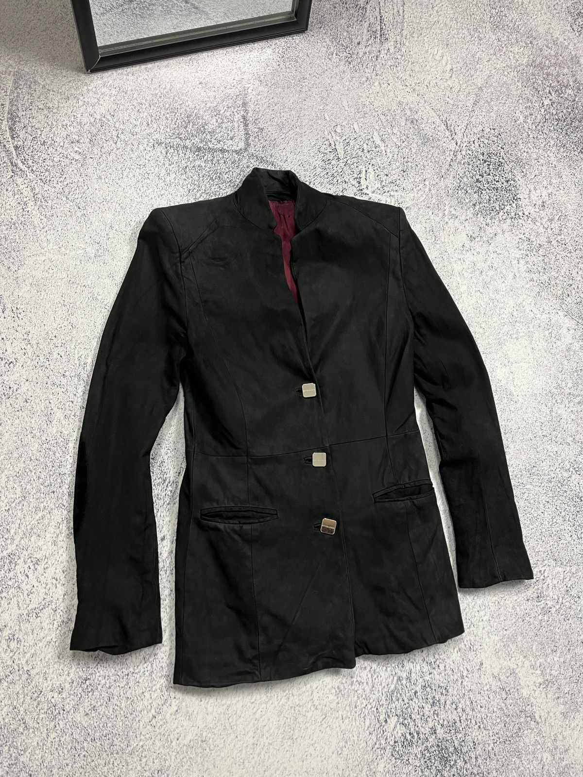 Bottega Veneta Bottega Veneta Women’s Blazer Black Leather Jacket Rare Size M / US 6-8 / IT 42-44 - 4 Thumbnail