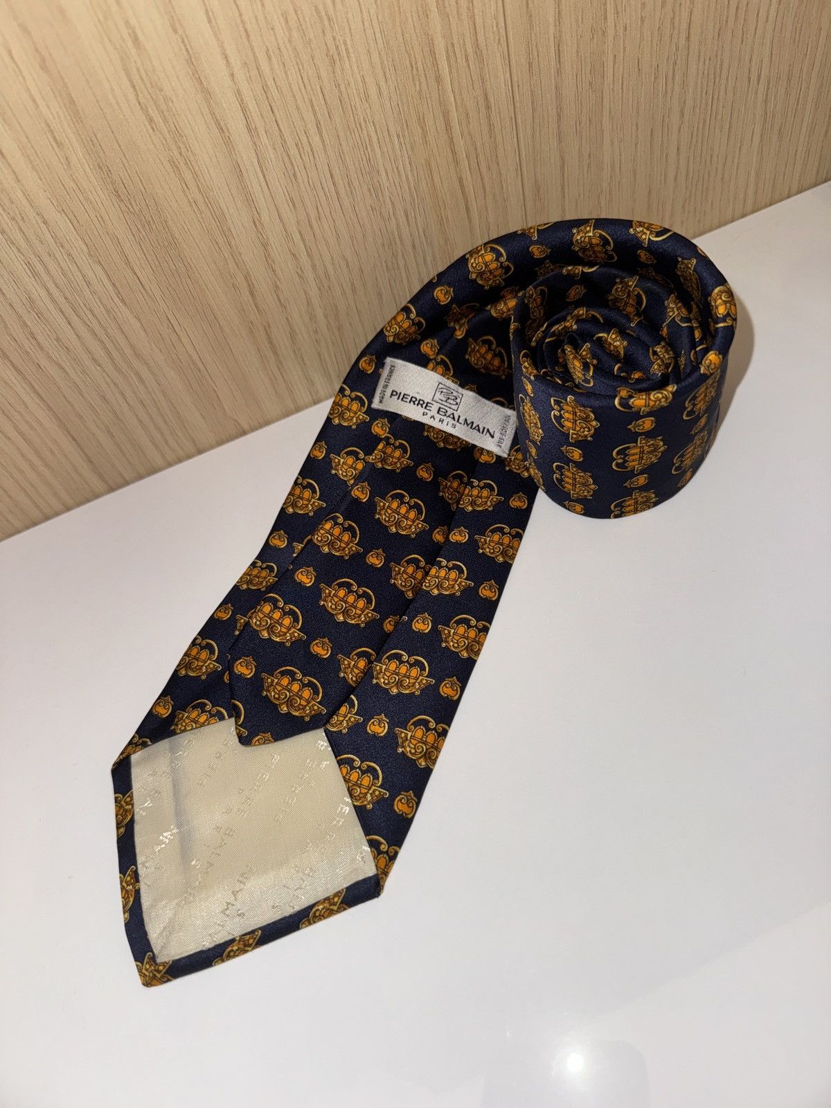 Balmain Balmain hand made silk tie Size ONE SIZE - 4 Thumbnail