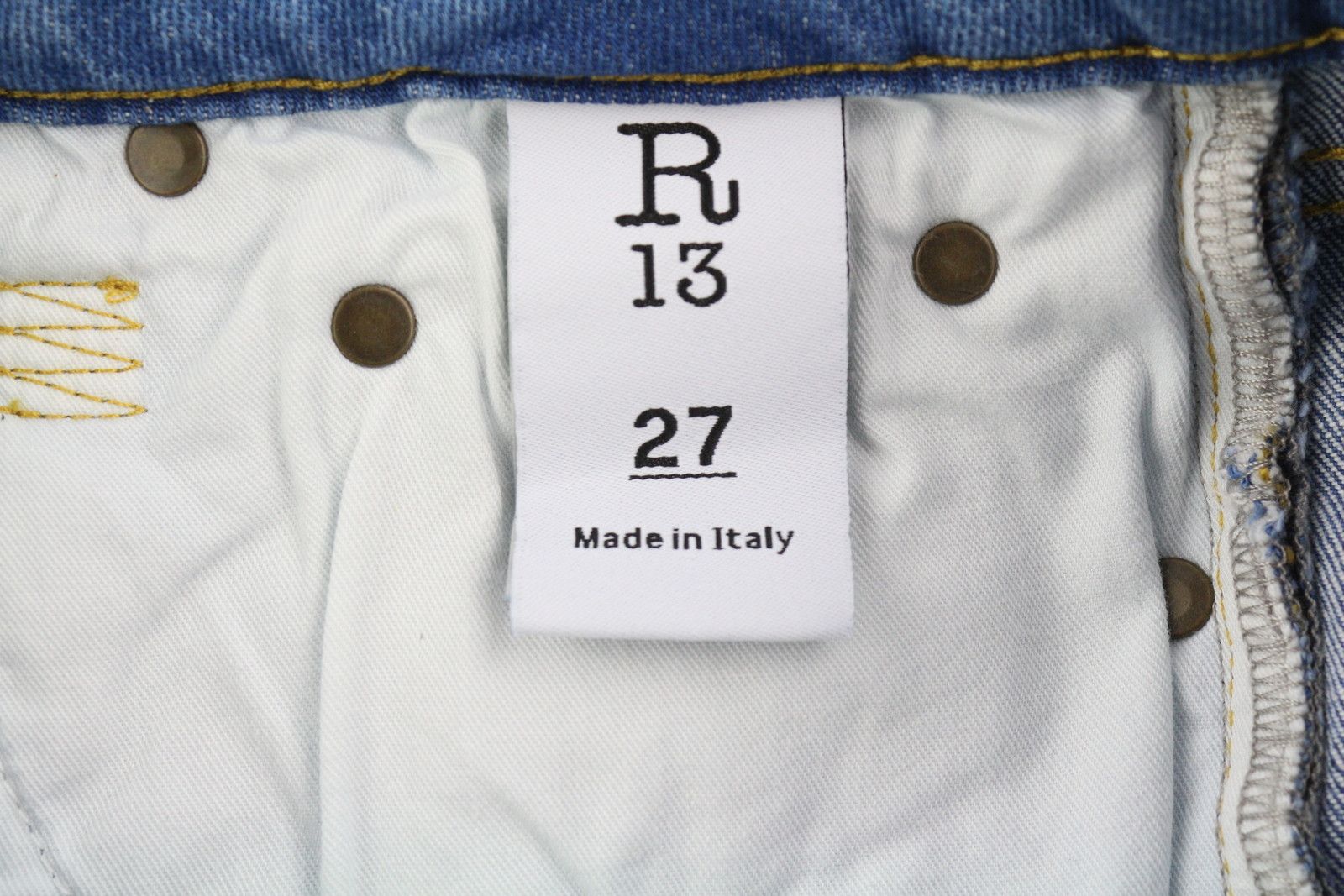 R13 KICK 27 Bootcut Fit Ankle Length Jasper Stretch 84423 Size 27" / US 4 / IT 40 - 9 Thumbnail