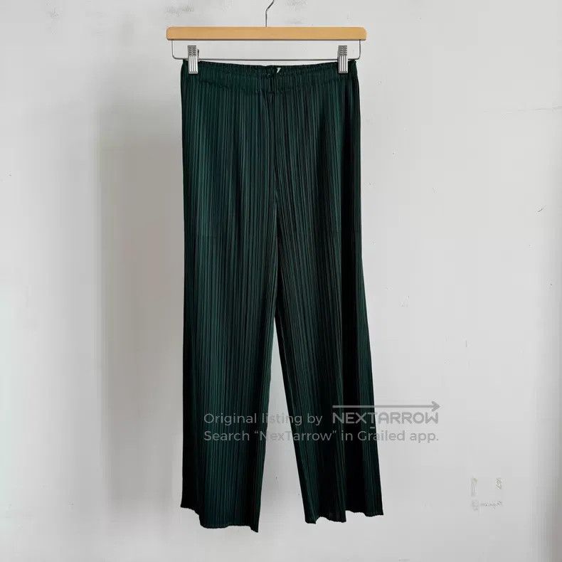 Issey Miyake Issey Miyake Green Pants Size 22" - 1 Thumbnail