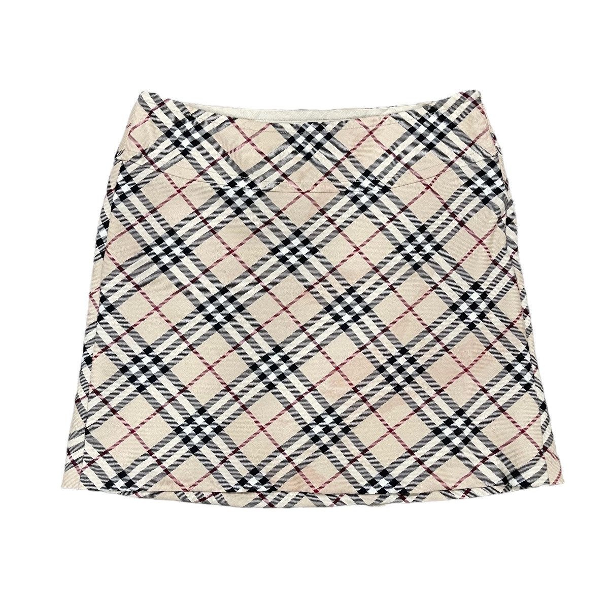 Burberry London Nova Check Wool Mini Skirt