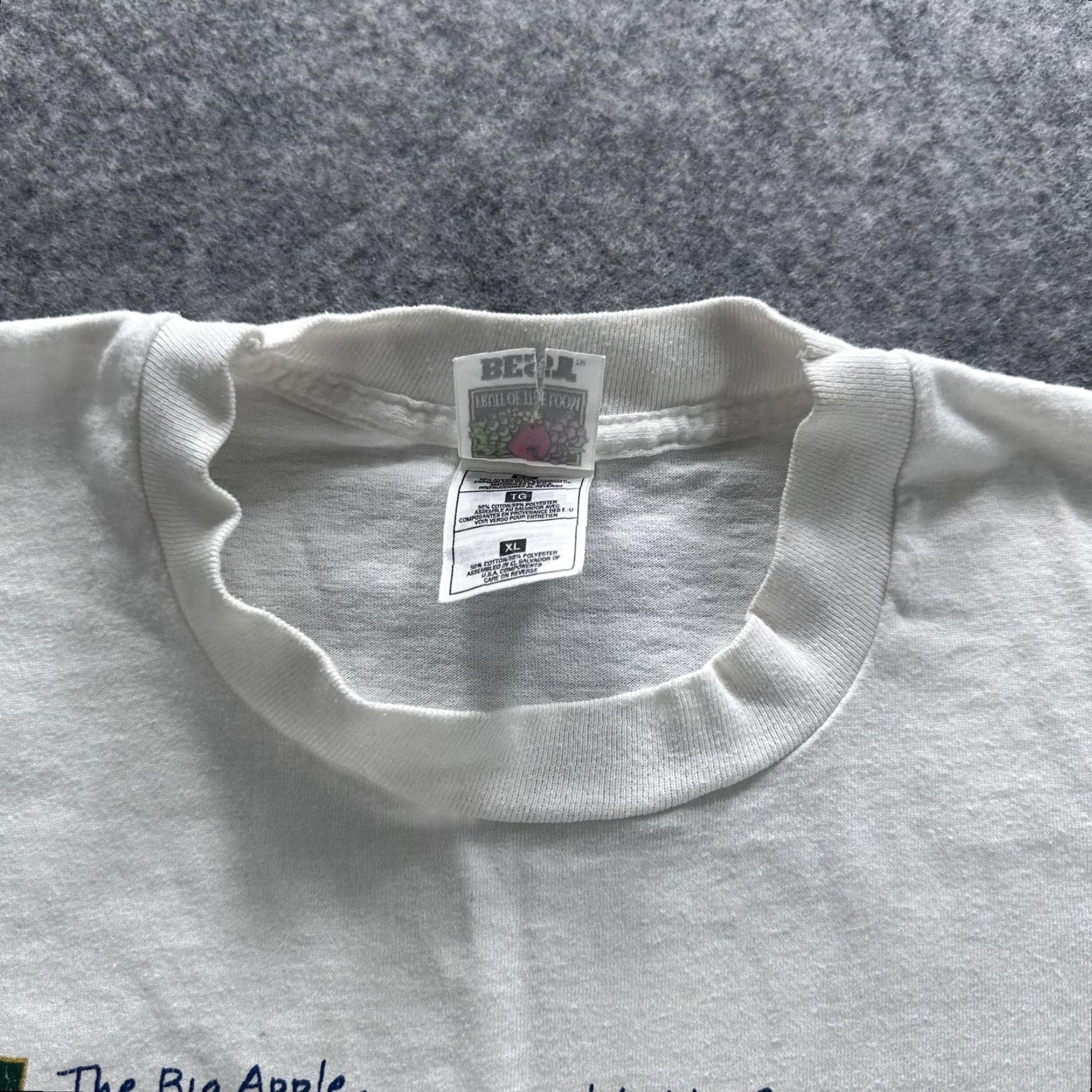 Fruit Of The Loom VINTAGE Experience New York Shirt Mens XL White Fruit Of The Loom Graphic 90s Size US XL / EU 56 / 4 - 5 Thumbnail