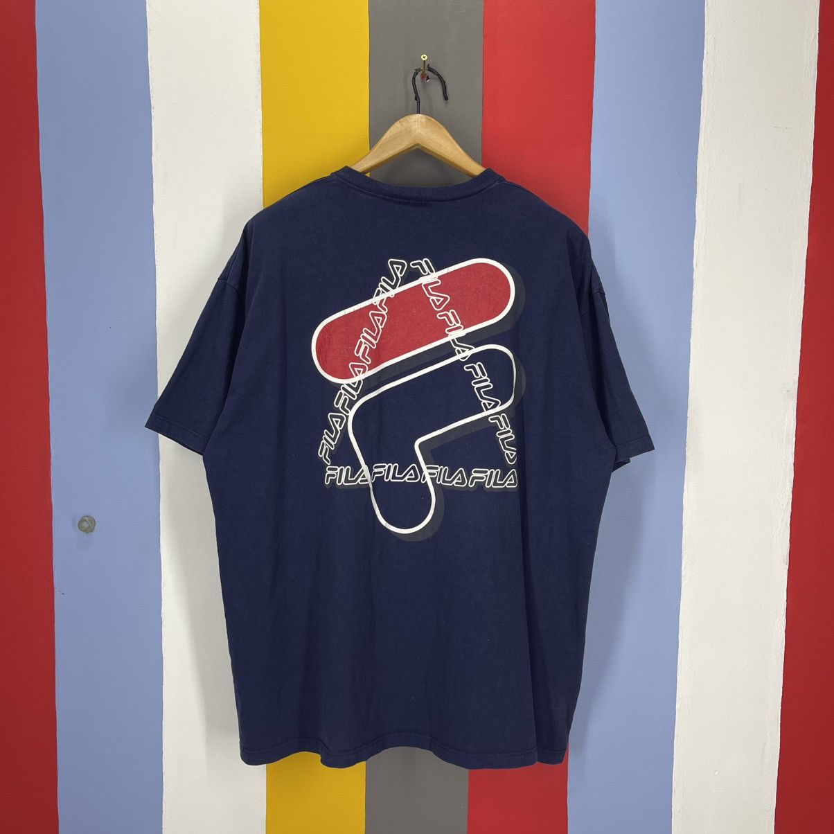 Fila 90s Vintage FILA Crew Neck T Shirt #2030/14 Size US XL / EU 56 / 4 - 1 Thumbnail