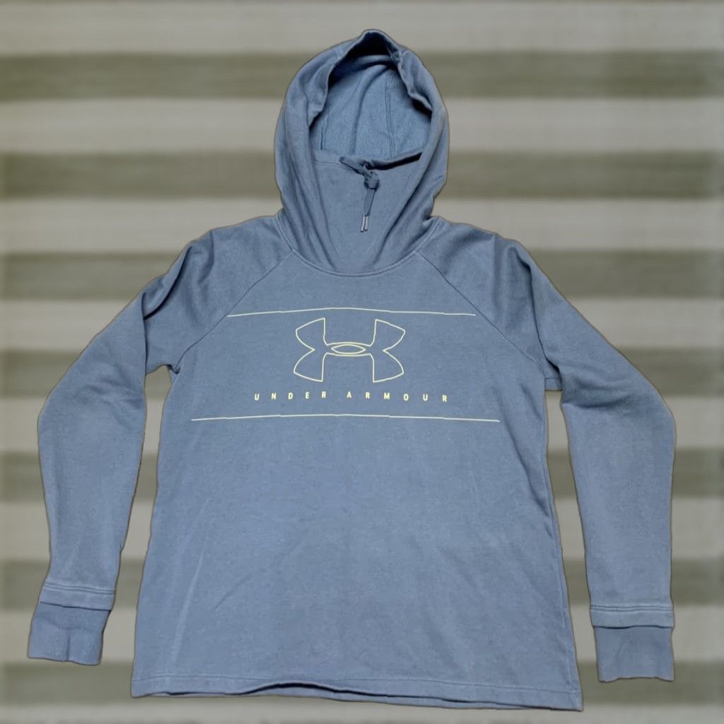 Under Armour Under Armour Sweatshirt Women Small Petite Hooded Pullover Blue Womens Size S / US 4 / IT 40 - 1 Thumbnail