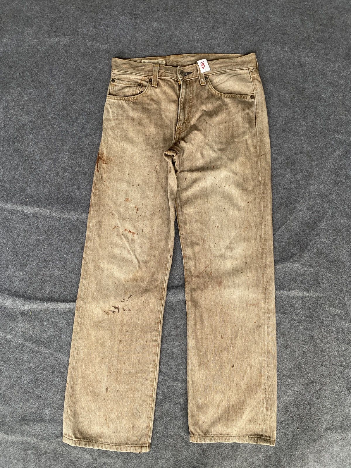 Edwin × PPFM Vintage edwin 503 blue trip denim Size US 31 - 2 Thumbnail