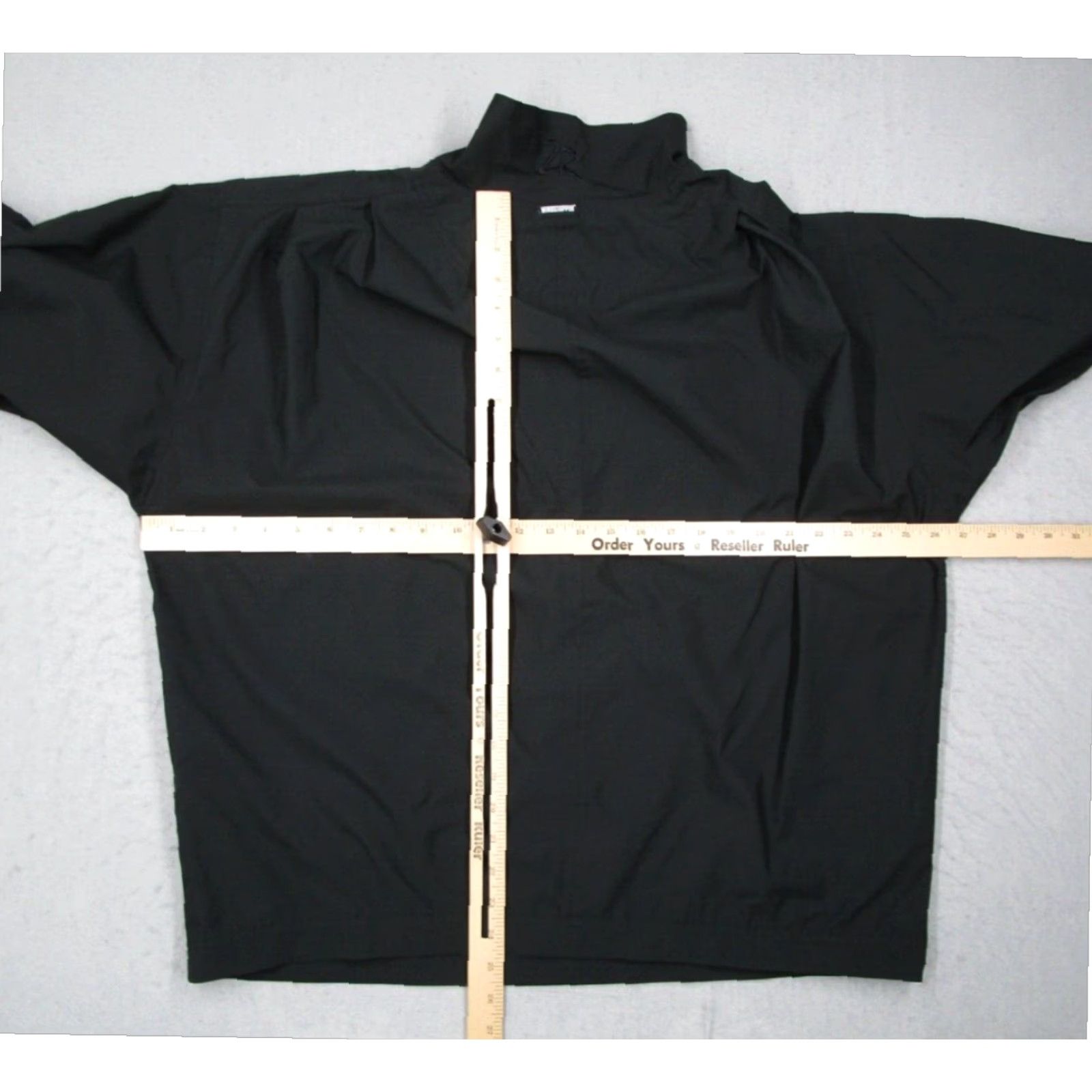Vintage Zero Restriction Windstopper Mens Large Black 1/4 Zip Golf Jacket Lightweight Nylon Outdoor Sports Size US L / EU 52-54 / 3 - 6 Thumbnail