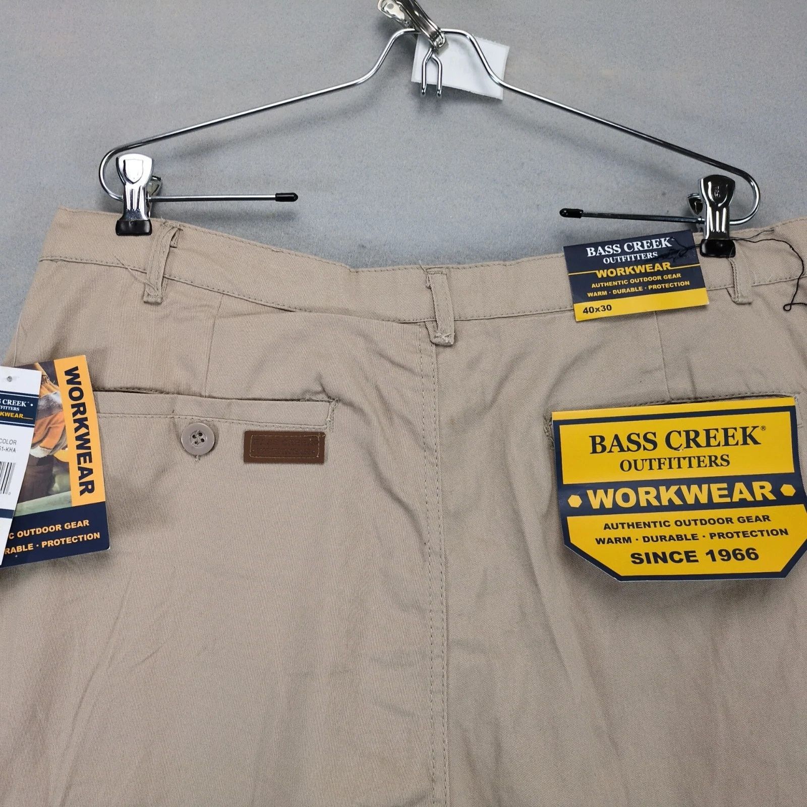 Other NWT Bass Creek Outfitters Khaki Workwear Cargo Pants 40x30 Size US 40 / EU 56 - 4 Thumbnail