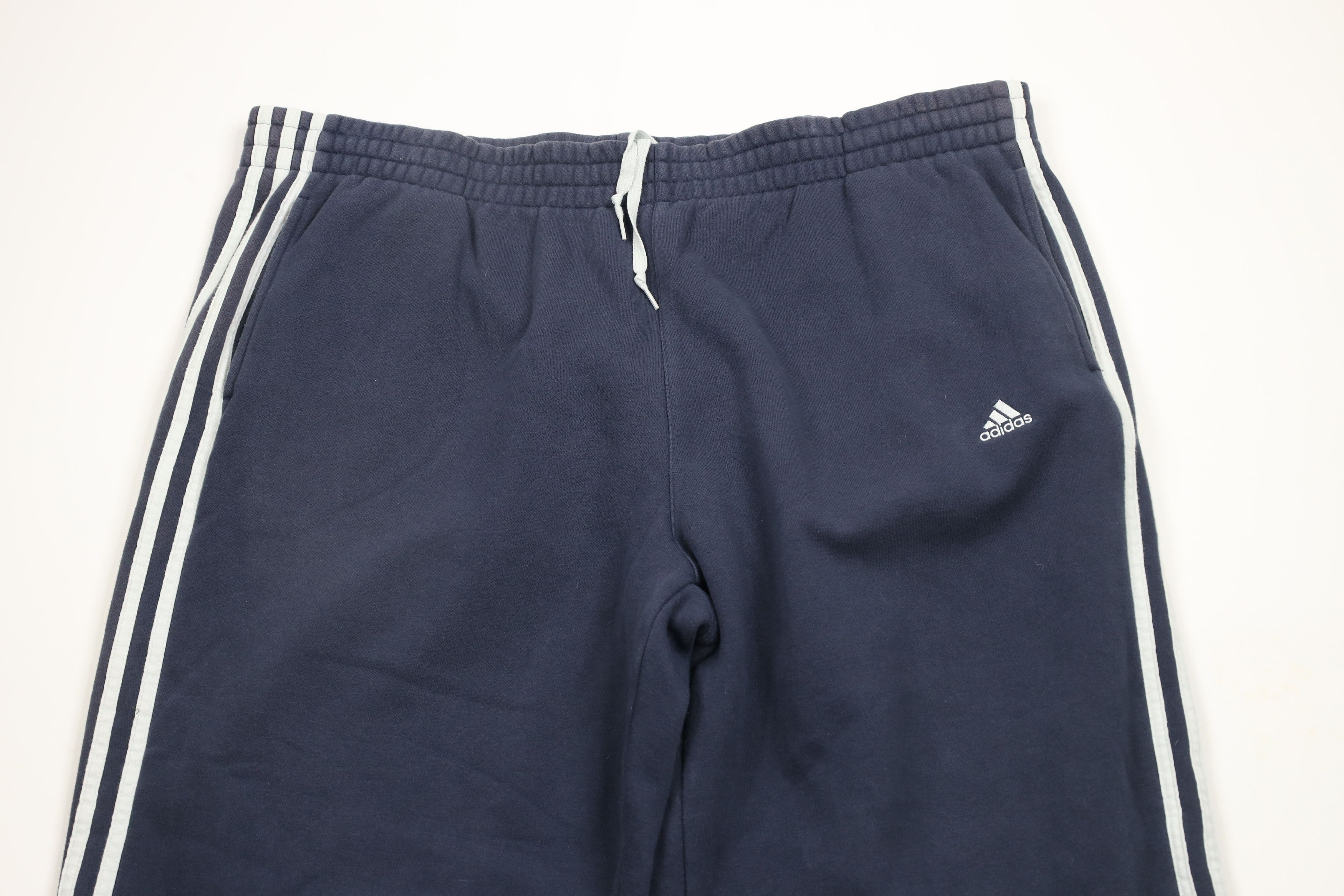 Adidas × Vintage Vintage Adidas Spell Out Striped Wide Leg Sweatpants Blue Size US 40 / EU 56 - 2 Thumbnail