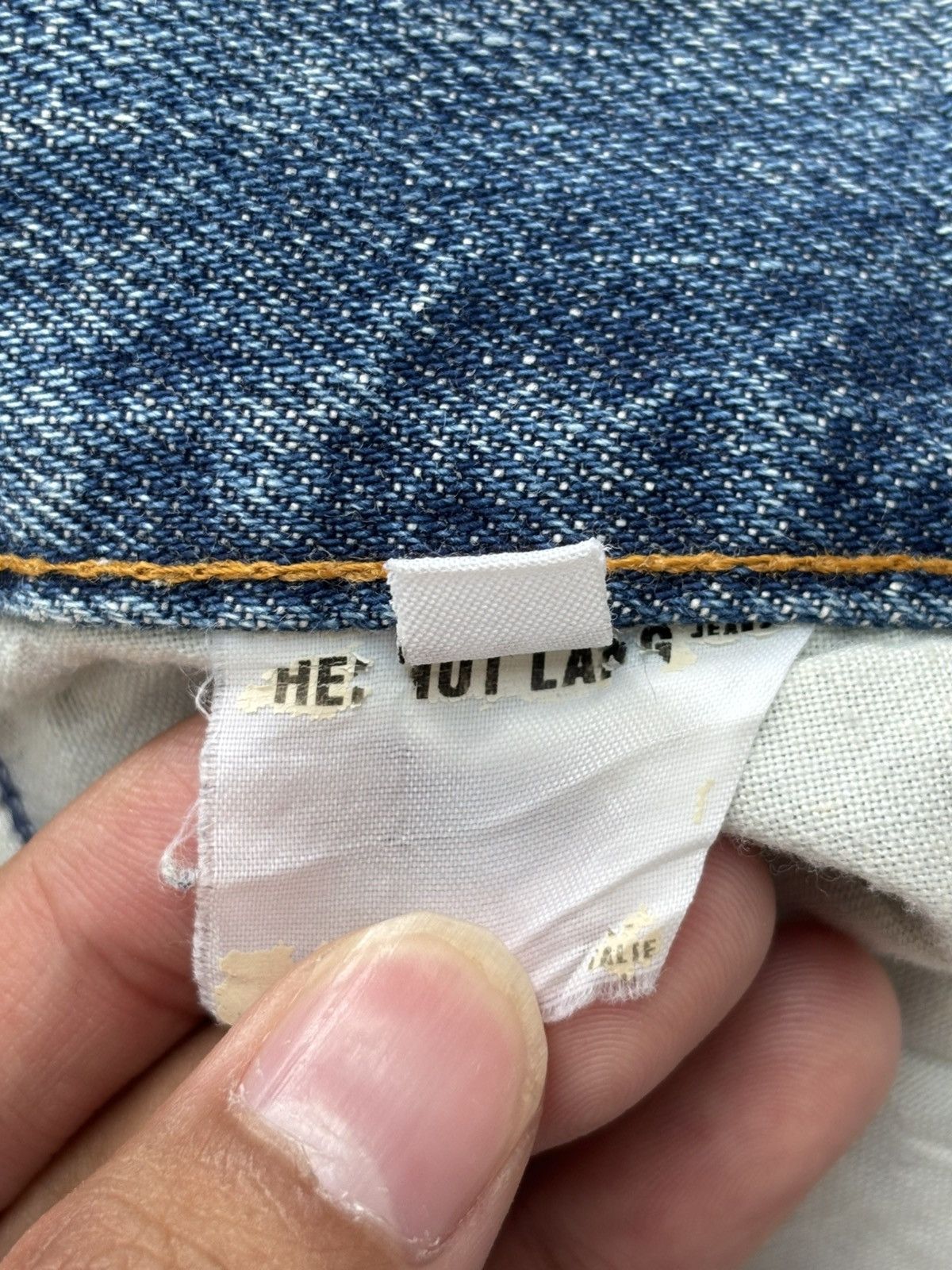 Helmut Lang Vintage Sanded Denim Jeans Size US 28 / EU 44 - 9 Thumbnail